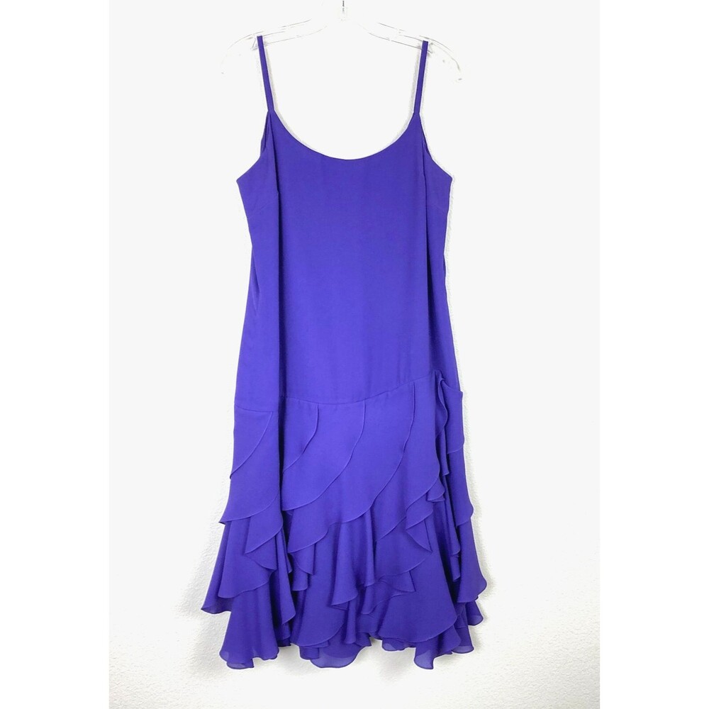 Jack Bryan Purple Dress w/Sheer Jacket Size S-M Vintage 14 Wedding Prom Dress